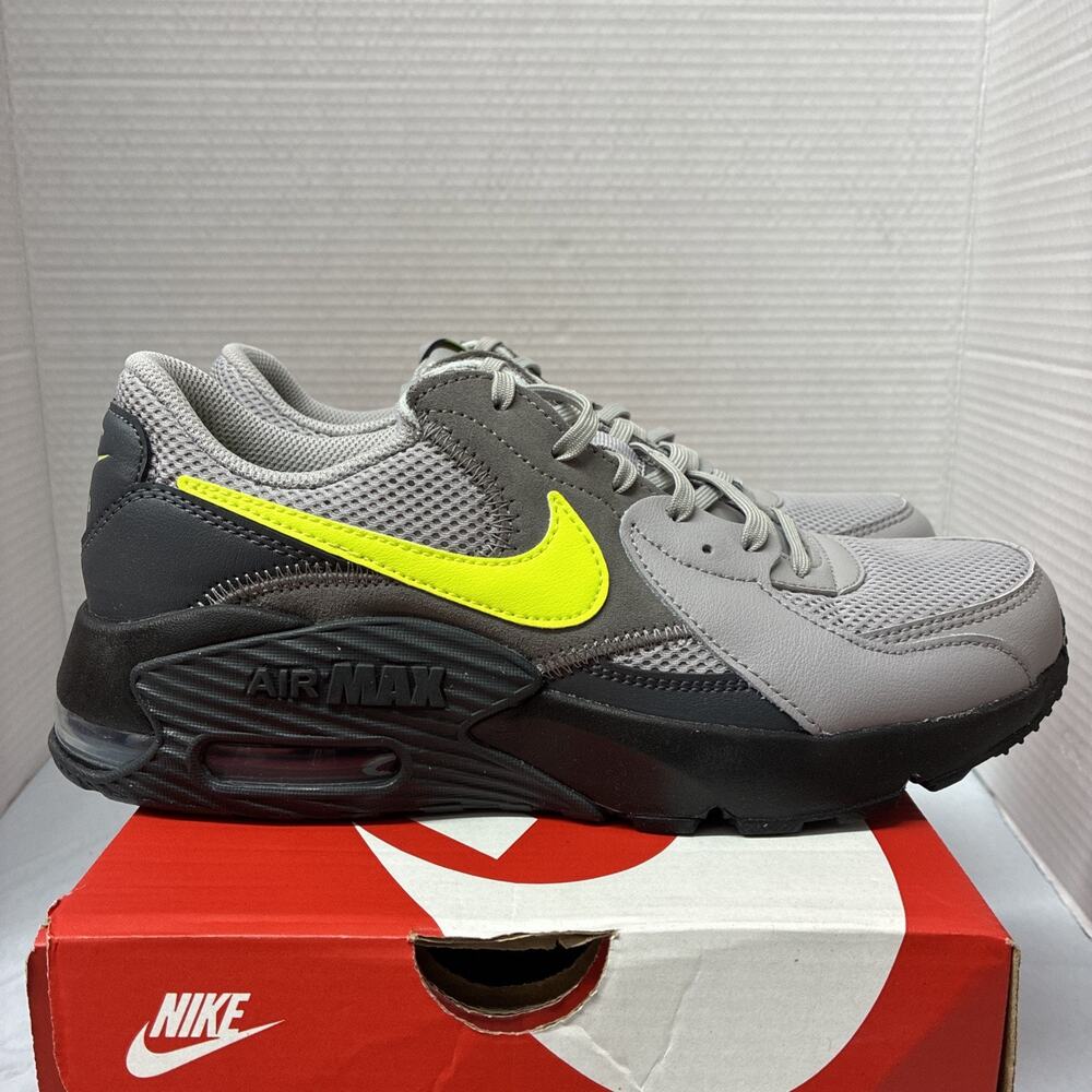 Nike Air Max Excee Shoes Men’s Size 8 Atmosphere Grey Neon Yellow FZ5486-007 New